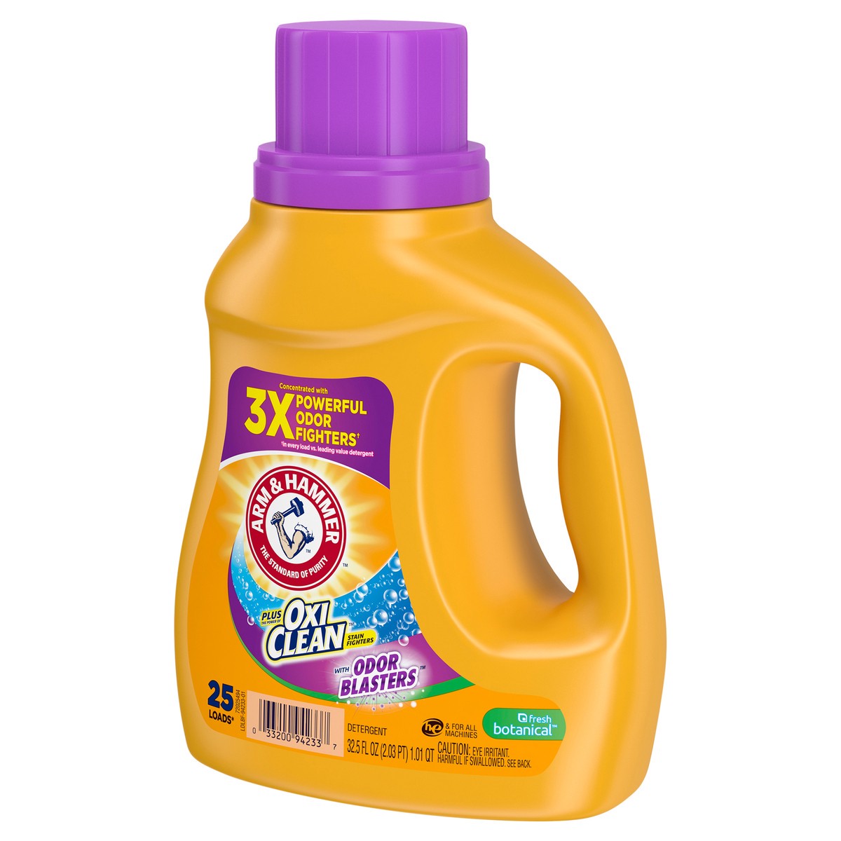 slide 6 of 11, ARM & HAMMER Plus OxiClean Odor Blasters Fresh Botanical, 25 Loads Liquid Laundry Detergent, 32.5 Fl oz, 32.5 oz