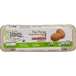 Nature's Promise Organic Free Range Vegetarian Fed Extra Large Brown Eggs