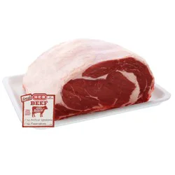 H-E-B Beef Boneless Small End Ribeye Roast, 4 Ribs, USDA Select