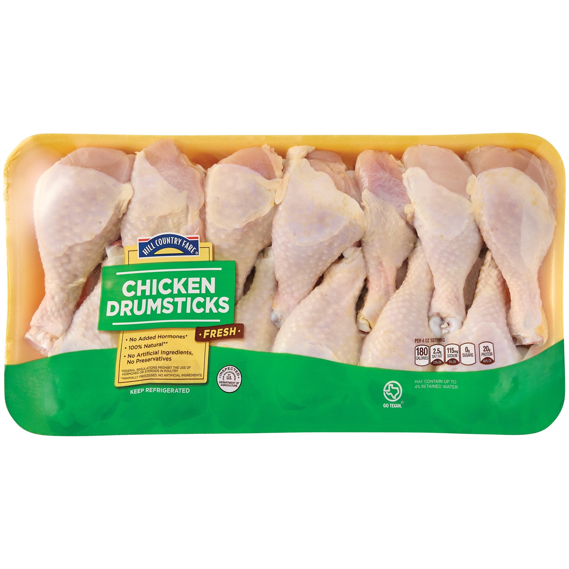 slide 1 of 1, Hill Country Fare Chicken Drumsticks, Value Pack, per lb