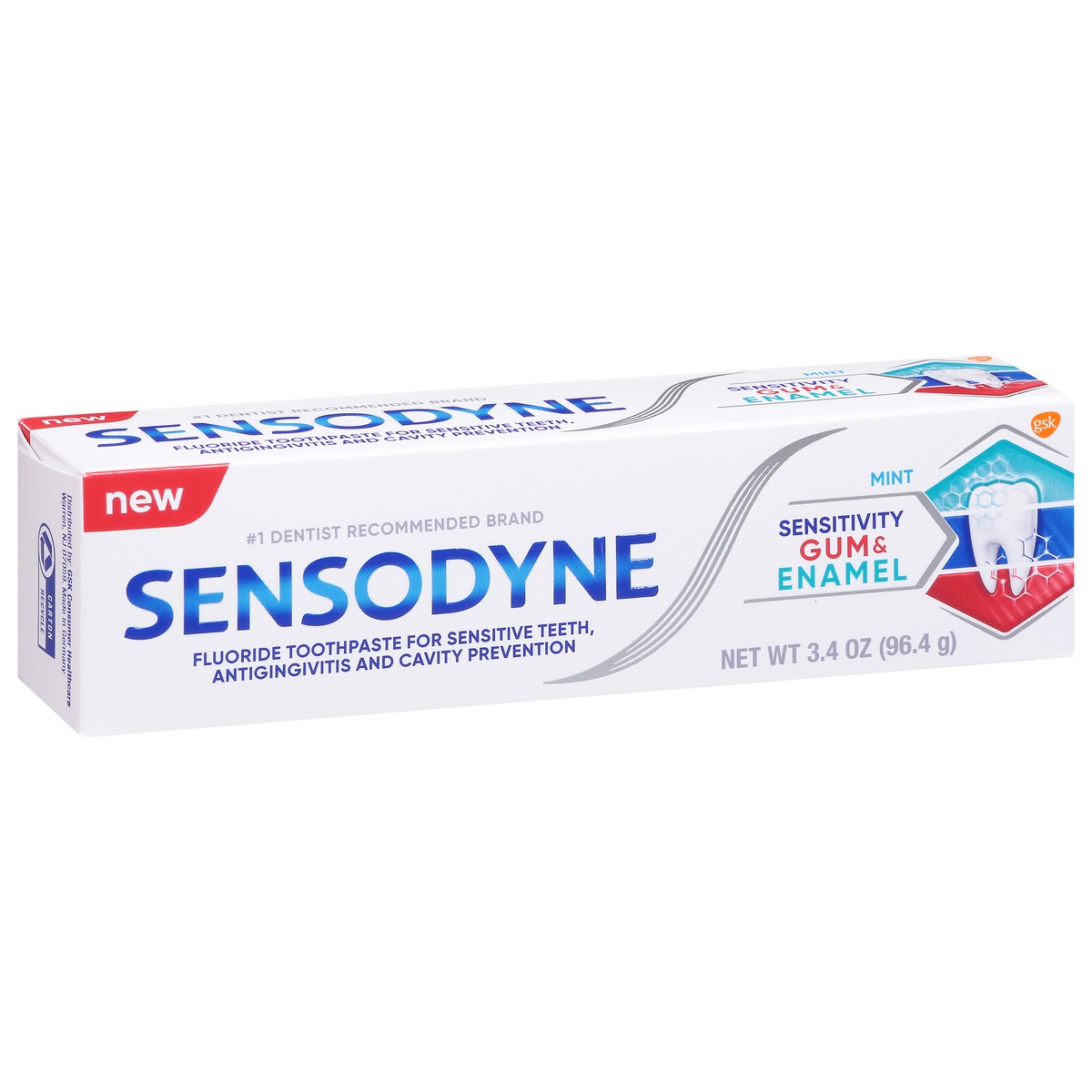 slide 2 of 9, SENSODYNE SENSITIVITY & GUM Toothpaste 3.4OZ, 3.4 oz
