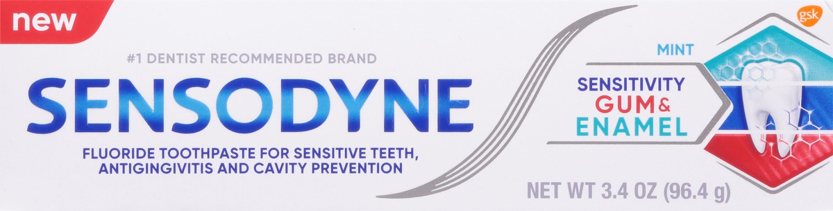 slide 5 of 9, SENSODYNE SENSITIVITY & GUM Toothpaste 3.4OZ, 3.4 oz