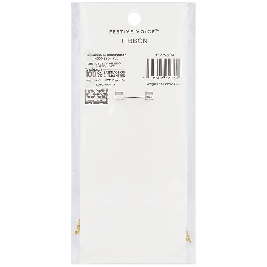 slide 2 of 3, Festive Voice Ribbon, 1 ct