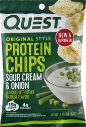 Quest Protein Chips, Sour Cream & Onion, Original Style