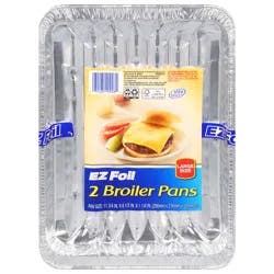 EZ Foil Broiler Pans Large Size 2 ea
