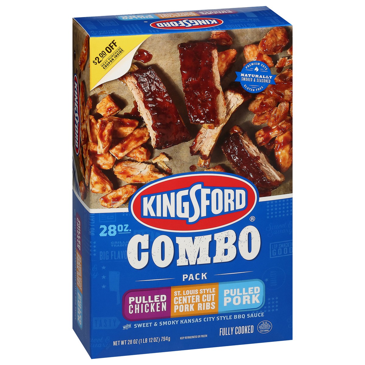 slide 5 of 13, Kingsford Bbq Combo Platter, 28 oz