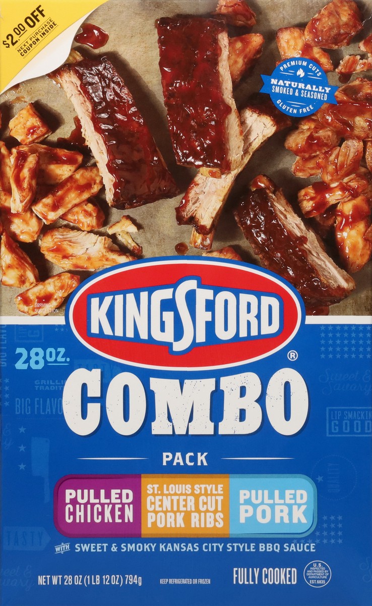slide 6 of 13, Kingsford Bbq Combo Platter, 28 oz