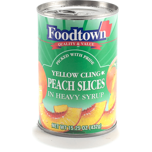 slide 1 of 1, Foodtown Yellow Cling Peaches, Sliced, In Syrup, 15.25 oz