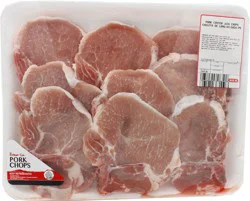 H-E-B Bone-in Center Loin Pork Chops, Thin Cut - Value Pack
