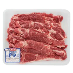 H-E-B Bone-in Pork Steaks, Thin Cut - Value Pack