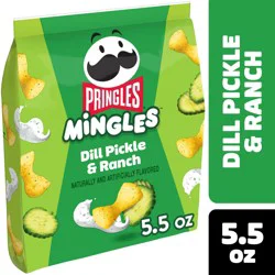 Pringles Mingles Puffed Snacks Dill Pickle and Ranch, Salty Snacks, 5.5 oz