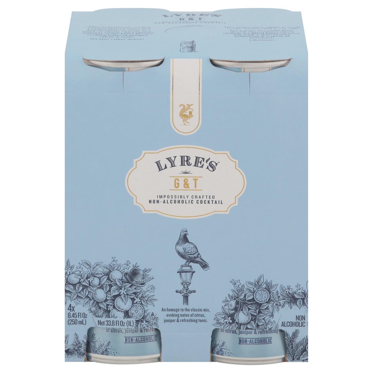 slide 11 of 13, Lyre's G&T Non-Alcoholic Cocktail 4 - 8.45 fl oz Cans, 250 ml