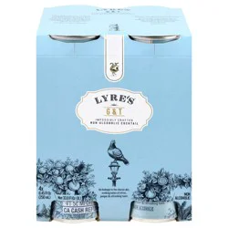 Lyre's G&T Non-Alcoholic Cocktail 4 - 8.45 fl oz Cans