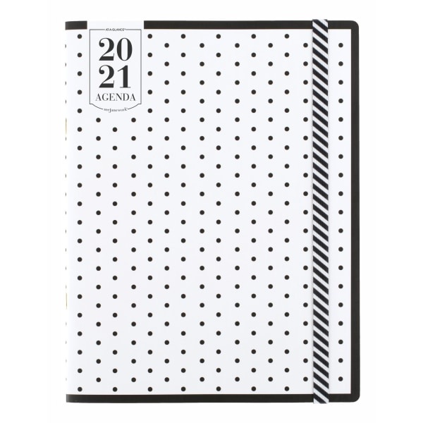 slide 1 of 3, See Jane Work For At-A-Glance Polka Dot Monthly Planner, 8-1/2'' X 11'', January To December 2021, Sj109-091, 1 ct