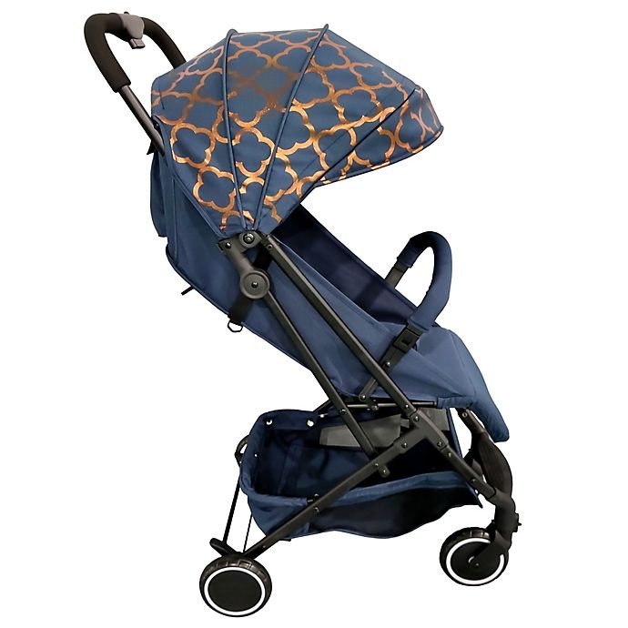 slide 2 of 3, Your Babiie MAWMA By Snooki Soho Compact Travel Stroller - Navy, 1 ct