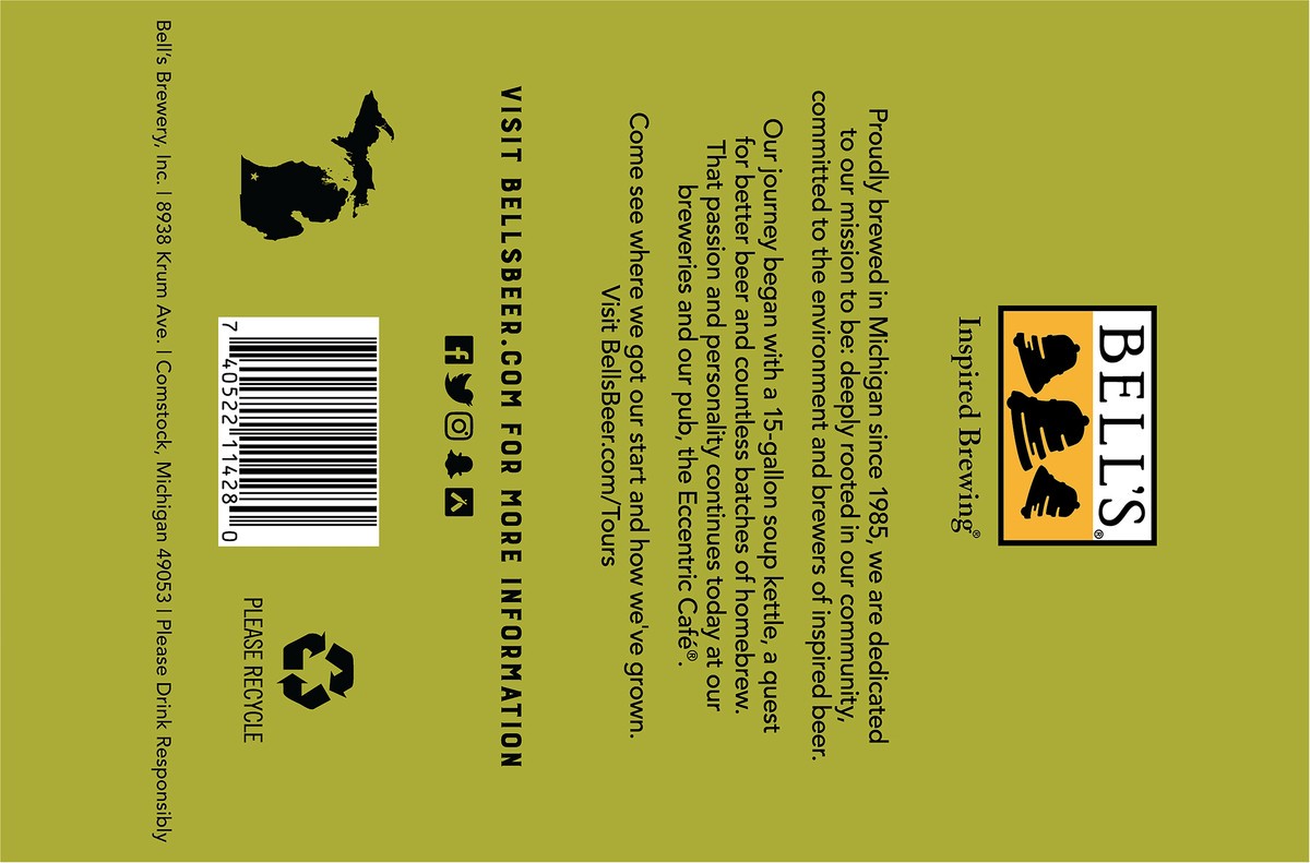 slide 7 of 8, Bell's Double IPA Brewed with Honey Hopslam Ale Beer 6 - 12 fl oz Cans, 6 ct; 12 oz