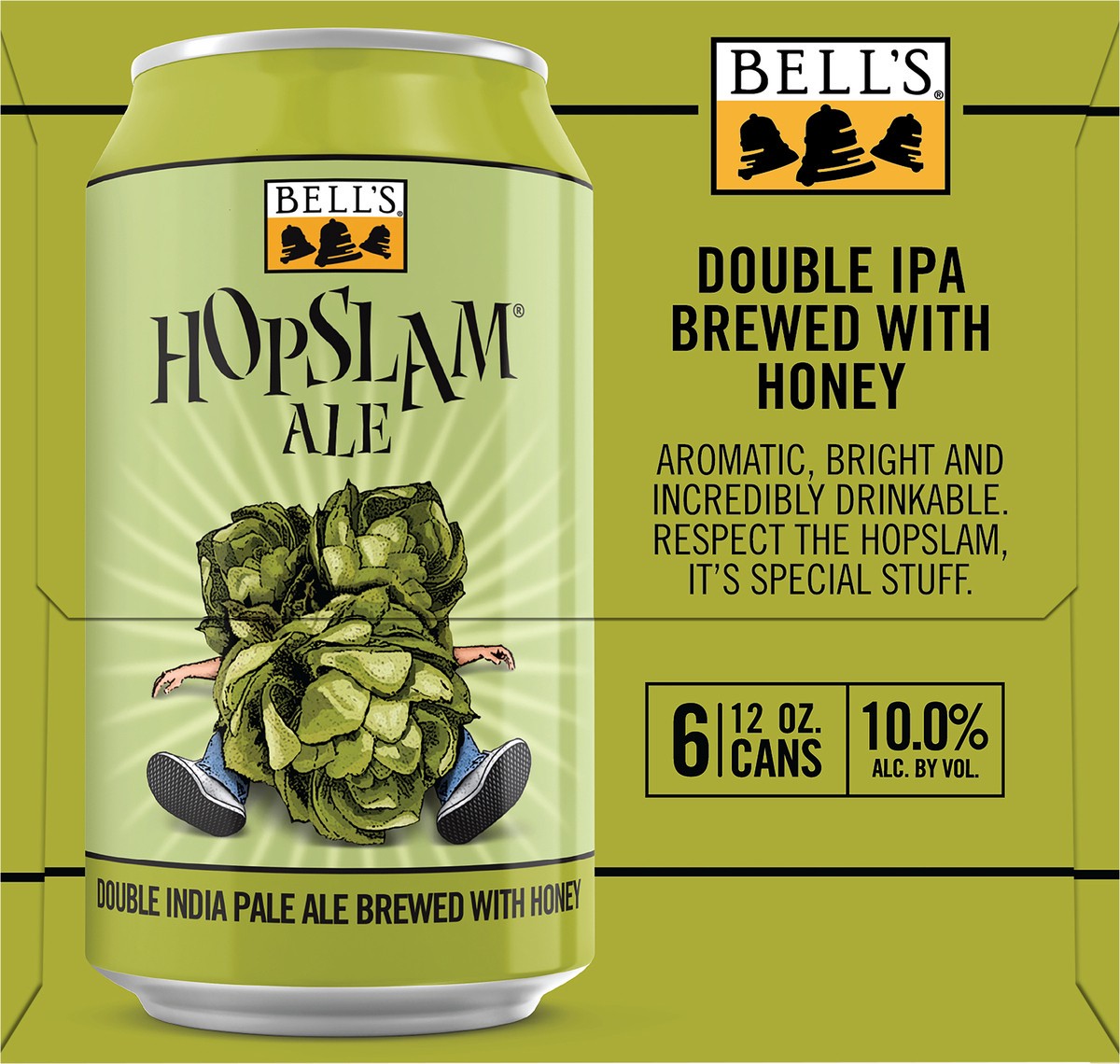 slide 8 of 8, Bell's Double IPA Brewed with Honey Hopslam Ale Beer 6 - 12 fl oz Cans, 6 ct; 12 oz