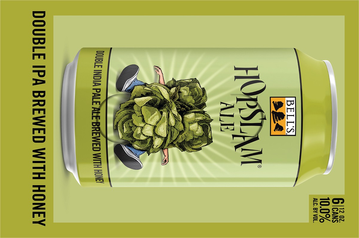 slide 2 of 8, Bell's Double IPA Brewed with Honey Hopslam Ale Beer 6 - 12 fl oz Cans, 6 ct; 12 oz