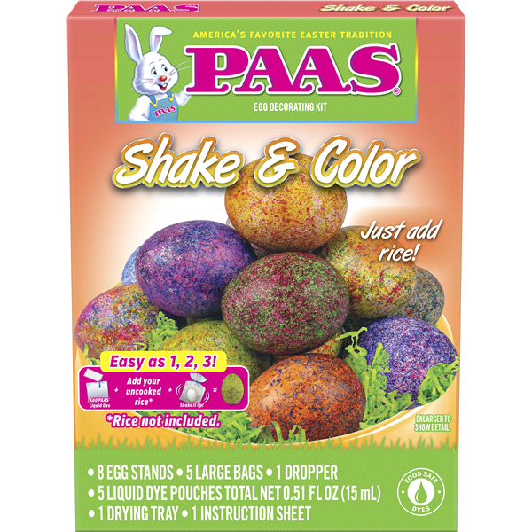 slide 1 of 1, PAAS Shake & Color Egg Decorating Kit, 1 ct