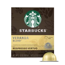 Starbucks By Nespresso Vertuo Line Pods, Starbucks Blonde Roast Coffee, Veranda Blend