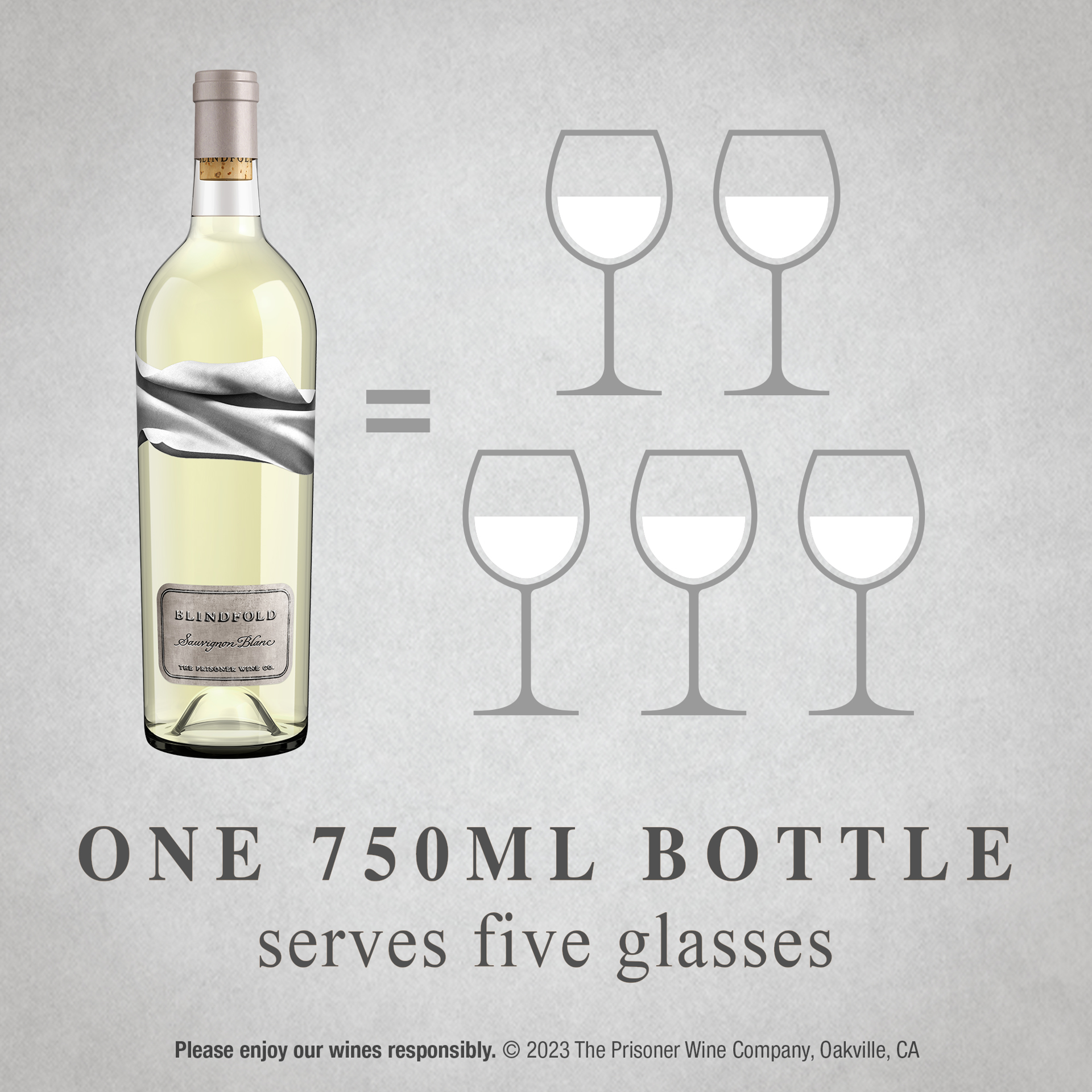 slide 9 of 10, Blindfold Sauvignon Blanc White Wine, 750 ml