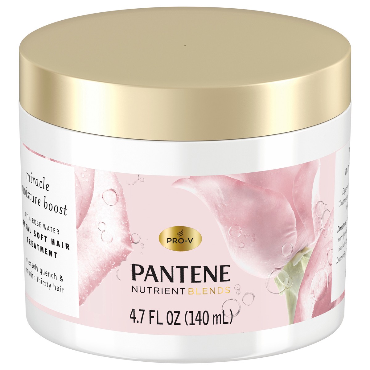 slide 1 of 3, Pantene Nutrient Blends Miracle Moisture Boost Rose Water Petal Soft Hair Treatment, 4.7 fl oz, 4.7 oz