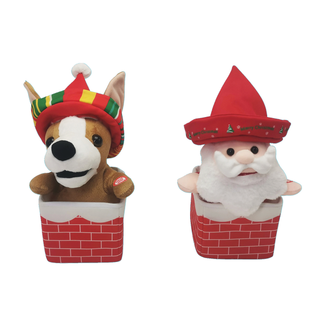 slide 1 of 1, CREATIVE HOME Santa Up & Down Animated W Music, 1 ct