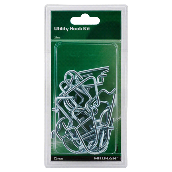 slide 1 of 1, Hillman Peg Hook Kit, 26 ct