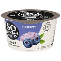 So Delicious Coconut Milk Yogurt Alternative, Blueberry, Vegan, Gluten Free, 5.3 oz Container