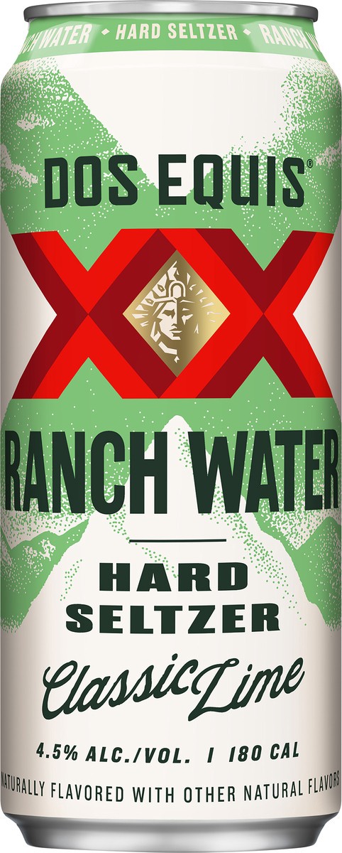 slide 2 of 2, Dos Equis Ranch Water Classic Lime Hard Seltzer 24 fl oz Can, 24 fl oz