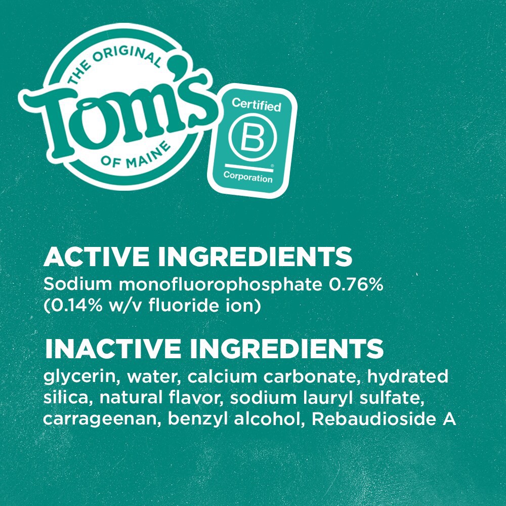 slide 4 of 11, Tom's of Maine Children's Natural Anticavity Fluoride Toothpaste, Watermelon, 5.1 oz. 6-pk, 5.1 oz