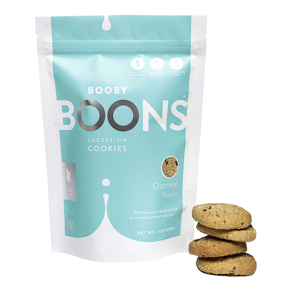 slide 1 of 1, Booby Boons Lactation Cookies Oatmeal Raisin, 5.9 oz