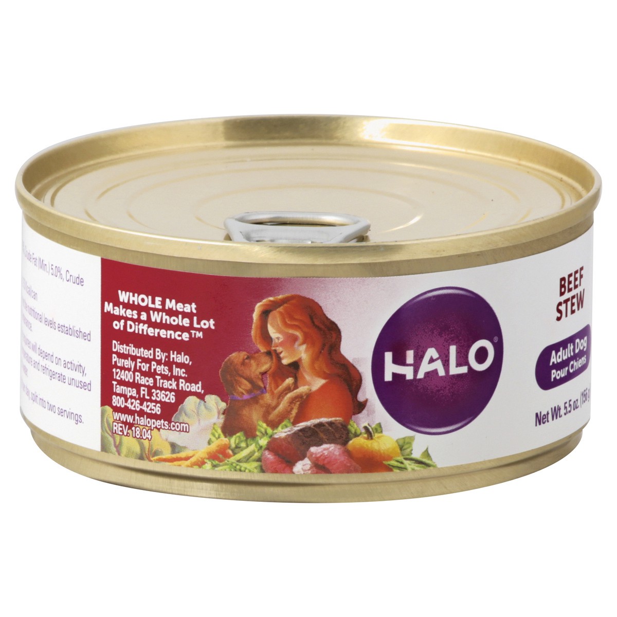 slide 5 of 11, Halo Adult Dog Beef Stew Food for Dogs 5.5 oz, 5.5 oz