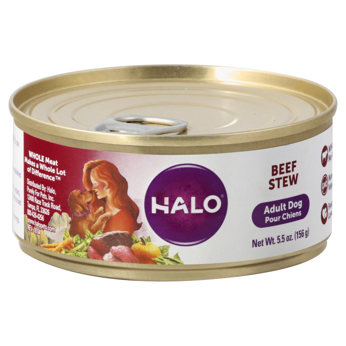 slide 1 of 11, Halo Adult Dog Beef Stew Food for Dogs 5.5 oz, 5.5 oz