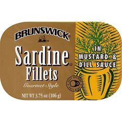 Brunswick Sardines Fillets In Mustard & Dill Sauce - 3.75 Oz
