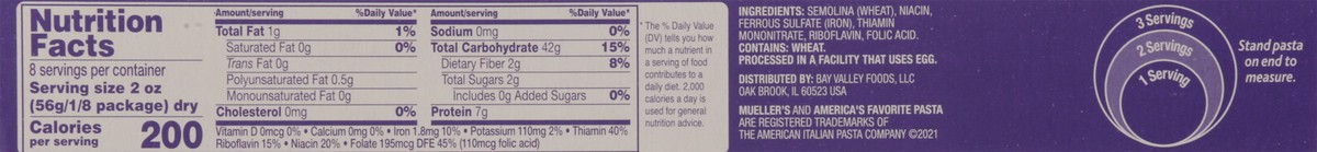 slide 8 of 13, Mueller's Thick Spaghetti 16 oz, 16 oz