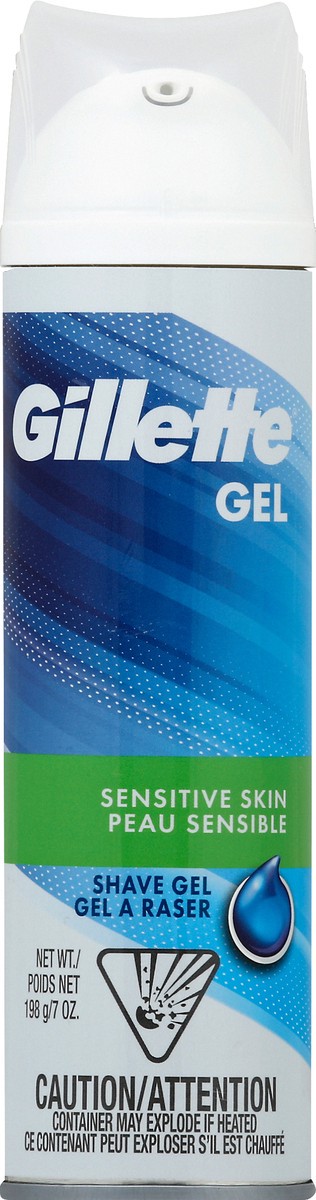 slide 3 of 10, Gillette Sensitive Skin Shave Gel 198 gr, 198 gram