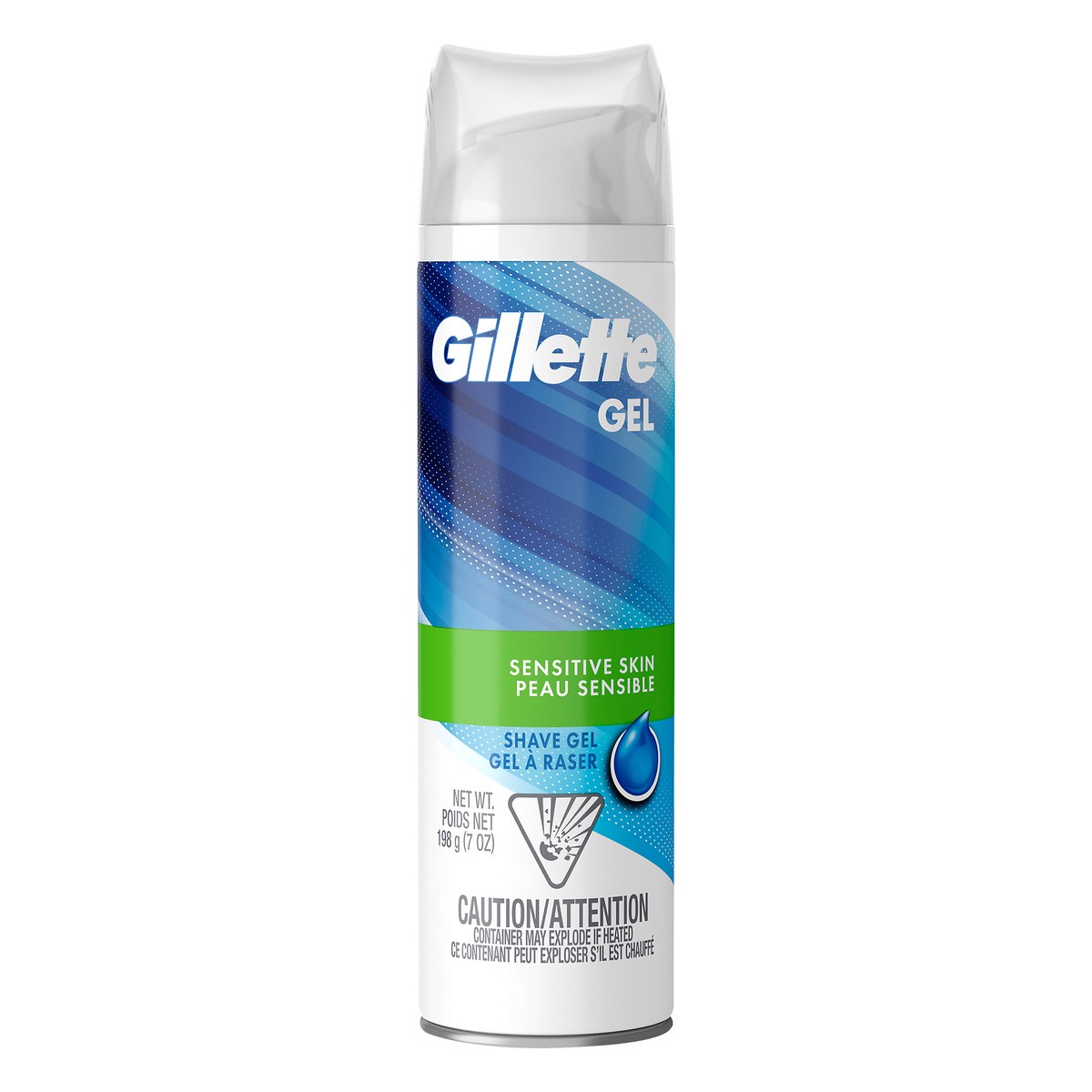 slide 1 of 10, Gillette Sensitive Skin Shave Gel 198 gr, 198 gram