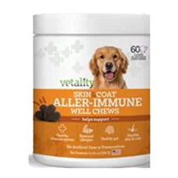 Vetality Skin & Coat Aller-Immune Well Chews 60 Count