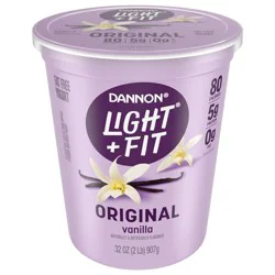 Dannon Light + Fit Vanilla Fat Free Yogurt, 32 OZ