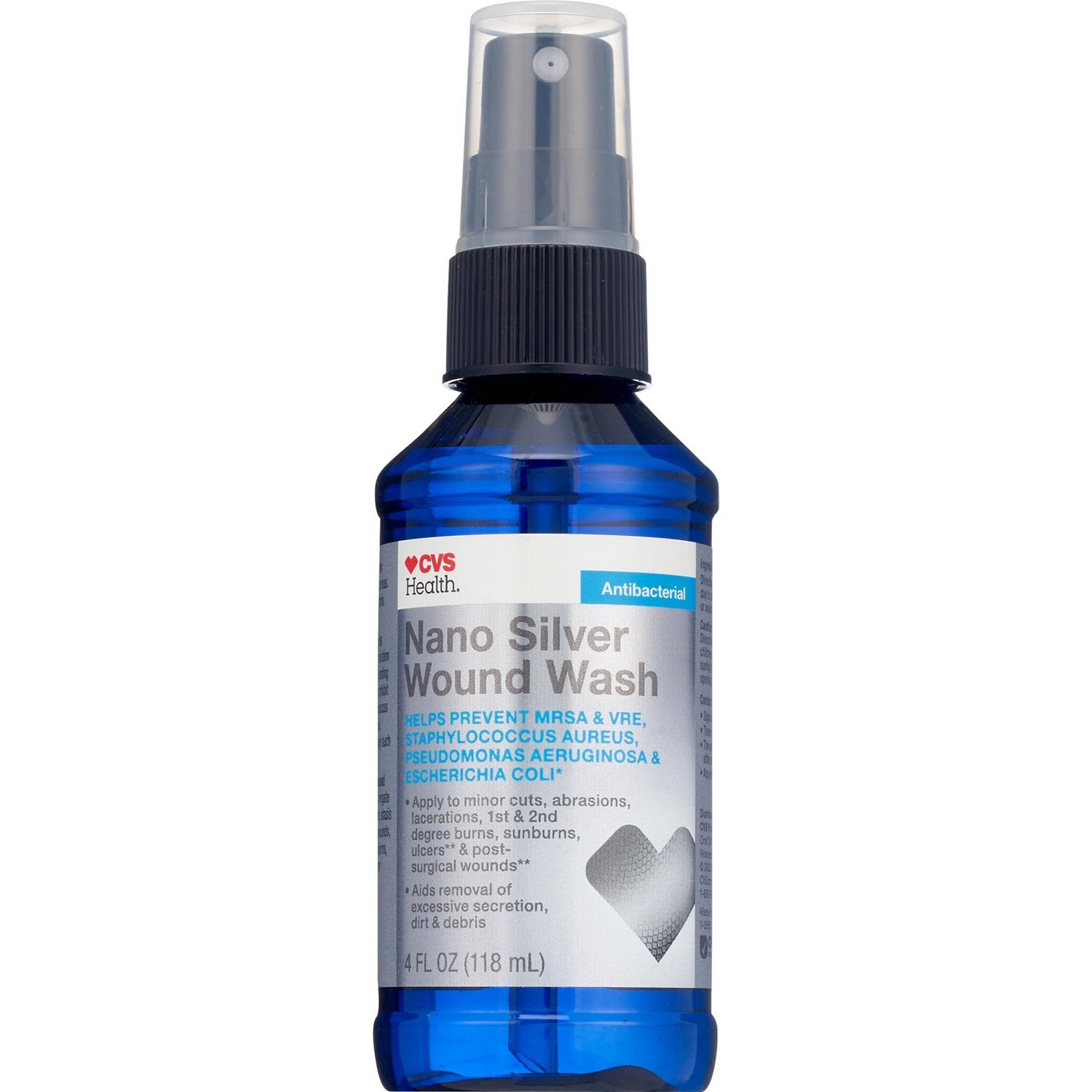 slide 1 of 3, CVS Health Nano Silver Wound Wash, 4 Oz, 4 oz