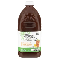 Nature's Promise Organic Unsweetened Black Iced Tea with Lemon