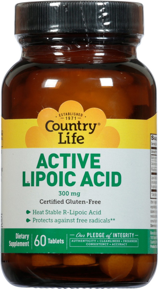 slide 6 of 9, Country Life Active Lipoic Acid, 60 ct