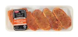 H-E-B Simply Seasoned Boneless Pork Loin Chops - Texas Style BBQ