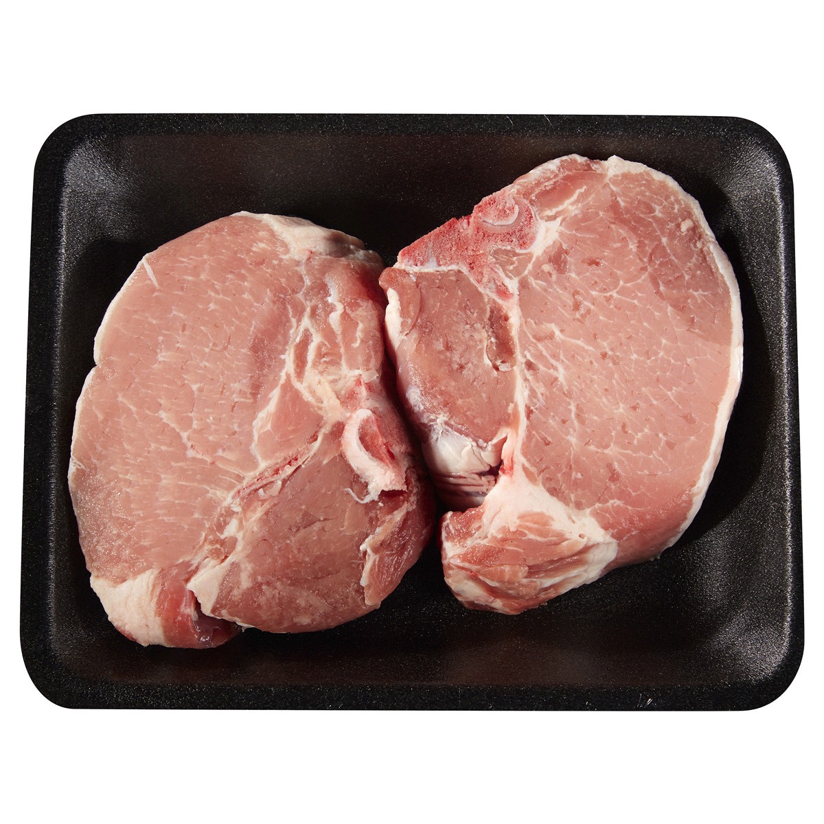 slide 1 of 1, True Goodness All Natural Bone-In Center Cut Pork Chop, per lb