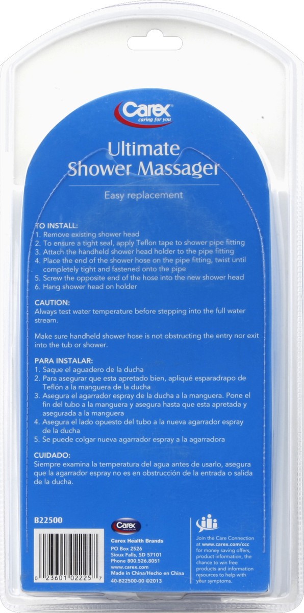 slide 3 of 3, Carex Shower Massager 1 ea, 1 ct