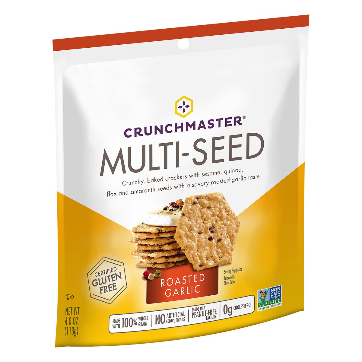 slide 2 of 5, Crunchmaster Multiseed Roasted Garl, 4 oz