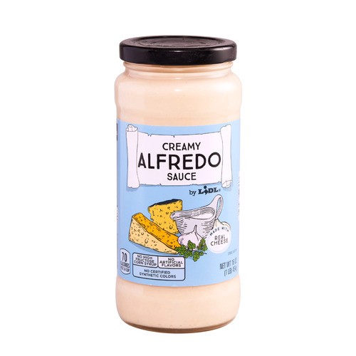 slide 1 of 1, creamy Alfredo sauce, 16 oz