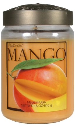 slide 1 of 1, Candle-Lite Mango Scented Candle, 18 oz