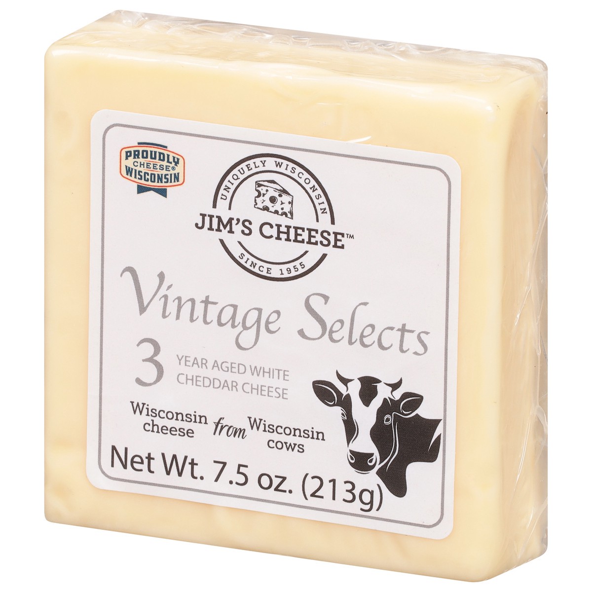 slide 4 of 13, Jim's Cheese Vintage Selects 3 Year Aged White Cheddar Cheese 1 7.5 oz, 7.5 oz